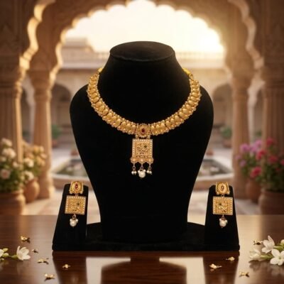 Rajasthani Polki Necklace: Timeless Elegance
